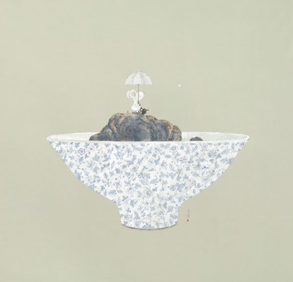 《弥漫（2）》  120X120cm  纸本设色  2011