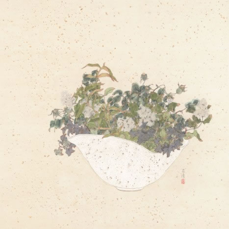 《草本系列（6）》  66X66cm  纸本设色  2014