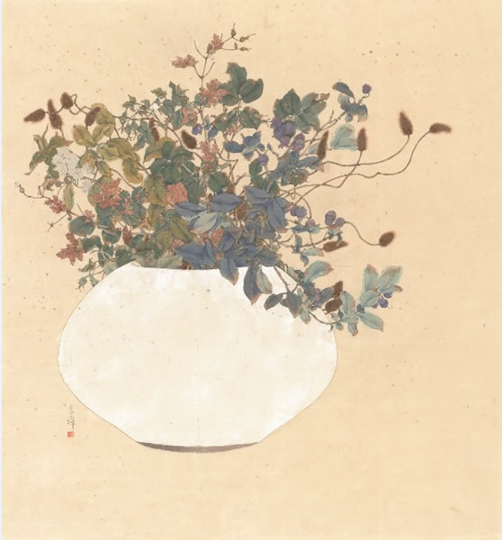 《枝意(2)》  65X60cm  纸本设色  2014