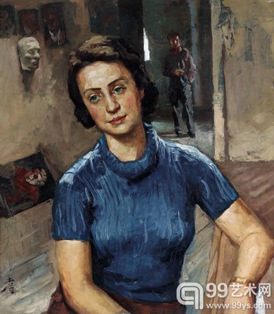 沙耆 比利时同学像 80 × 70 cm 成交价:RMB 4,025,000