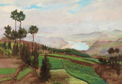 吴作人 嘉陵江边 70 × 100 cm 成交价:RMB 5,290,000