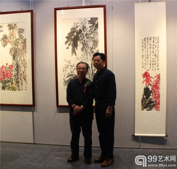 郭石夫先生与周国良先生合影