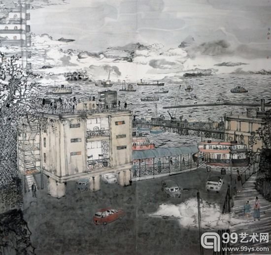 方向 海港 180cm×190cm 2014年