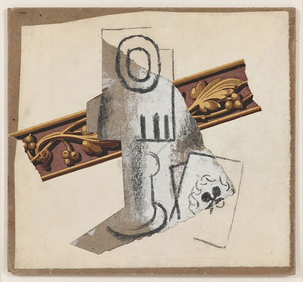 Pablo Picasso‘s “Verre et Carte à Jouer,” 1914