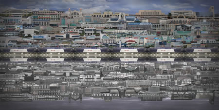 刘阳《游园惊梦之火车站2》C-Print 尺幅可变 2007-至今