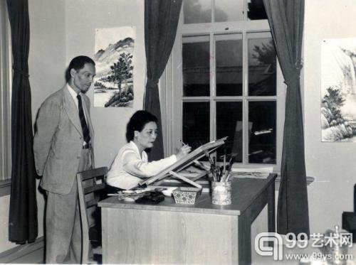 宋美龄习画状况。
