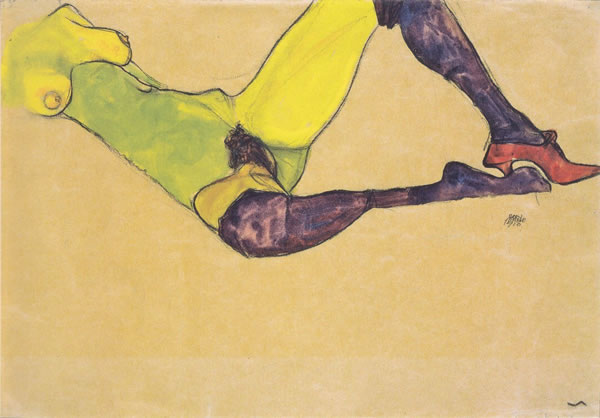 埃贡希勒《Reclining nude》