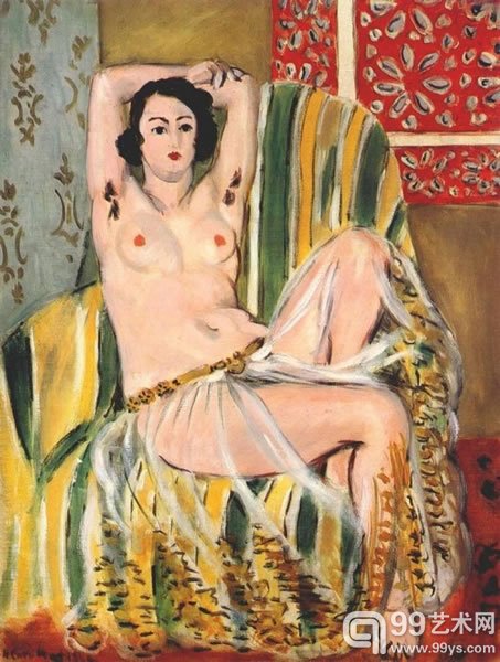Henri Matisse, Odalisque with Arms Raised, (of Henriette Darricarrière), 1923, National Gallery of Art, Washington, D.C.