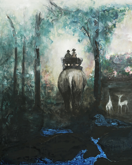 刘源《春暖花开》200X160CM 2015