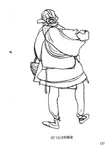 网传素描画是陆志庠的作品，彩色画是徐勇民的作品