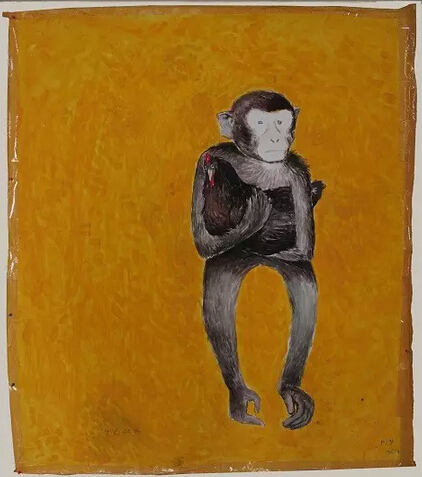 《叙事者 2》  纸上丙稀  160x144cm  2015