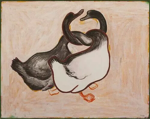 《温柔的结》，布面丙稀，120x150cm，2015