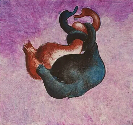 《温柔的结》，布面丙稀， 210x200cm， 2015