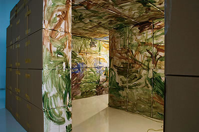 张恩利，《空间绘画》（2014），图片来源：Art Basel，版权：艺术家本人、ShanghART Gallery及Hauser & Wirth
