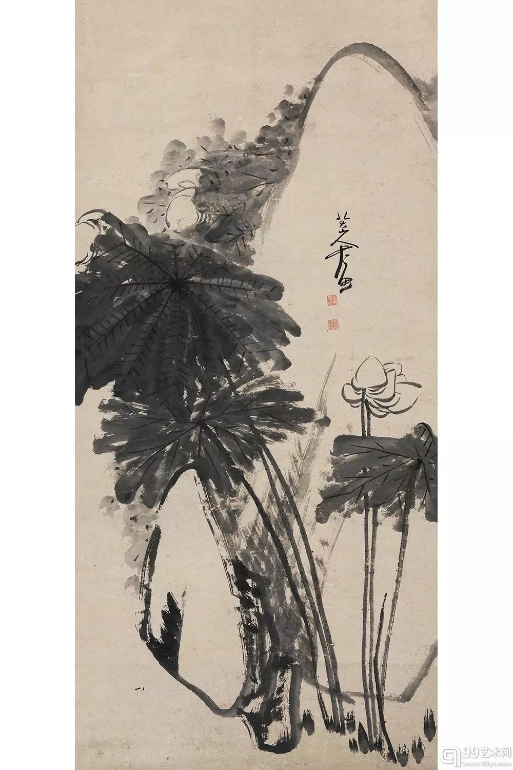 LOT2018 八大山人 莲石图 RMB 22,425,000