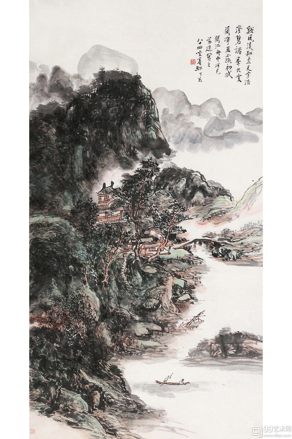 LOT670 黄宾虹 闽江泛舟 RMB：18,975,000