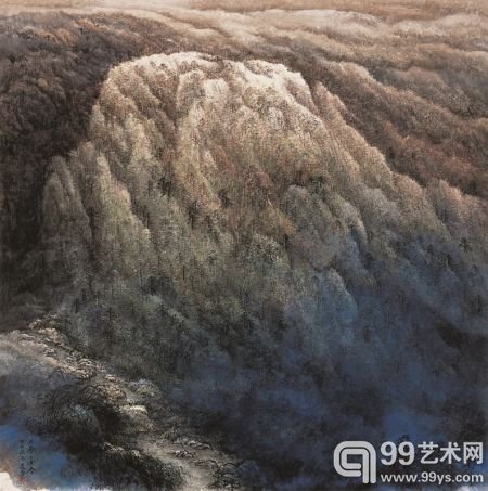 万鼎，大秦已回春，200×200cm，纸本水墨，2013