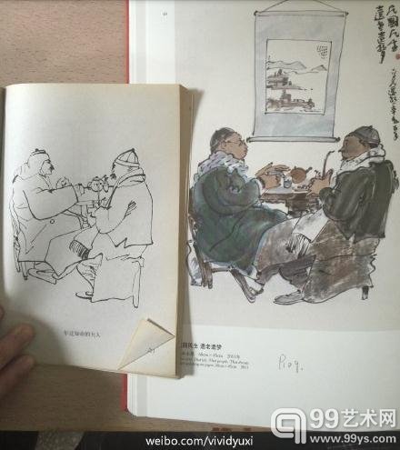 @VIVID雨希的微博图片  徐勇民作品（左） 志庠作品（右）
