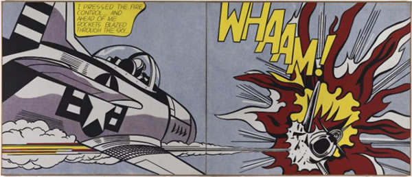 1963年罗伊·利希滕斯坦（Roy Lichtenstein）的作品《Whaam!》