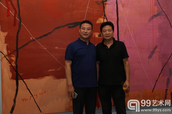 今格艺术中心董事长王杰与中国美术馆副馆长张子康
