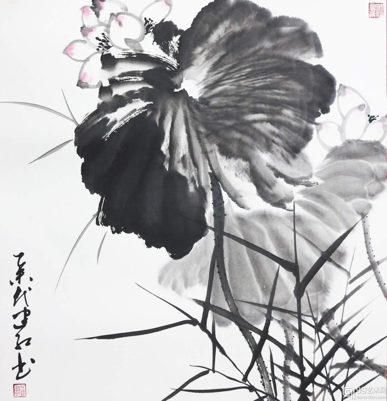 荷风香远 