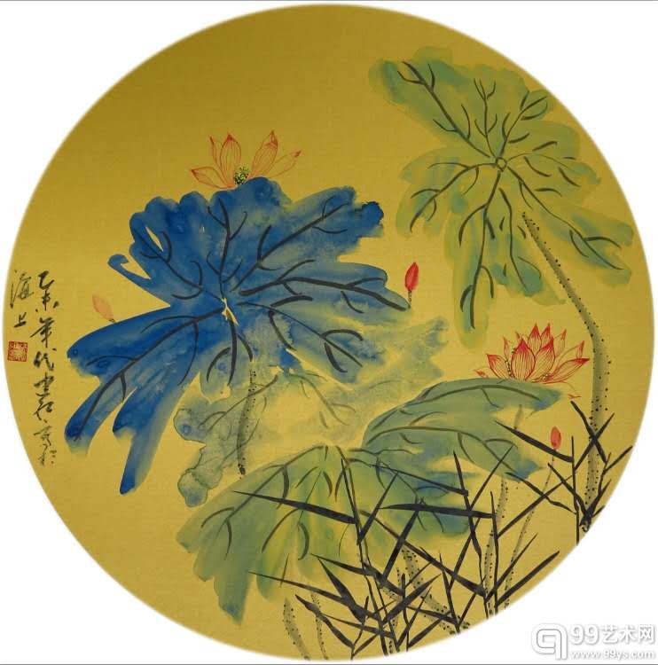 荷风香远 