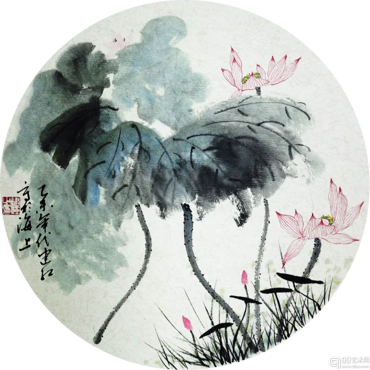 荷风香远 