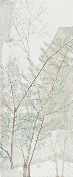 蒲玉杰  路系列之七 2012 丙烯水墨  97x238cm