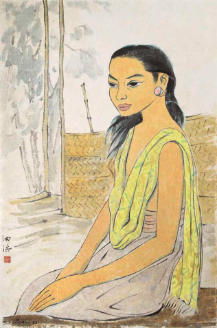 钟泗宾 砂拉越妇人（1956）