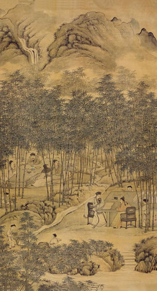 华嵒（1682-1756） 竹溪六逸图 