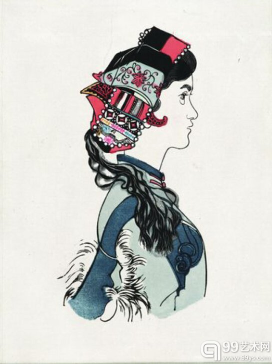 年代：1956 作者：黄永玉 作品：阿诗玛 
