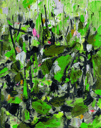 吴冠中《荷塘春秋》 90*70cm 布面油画 1999年
