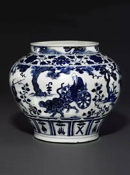 埃斯卡纳齐于2005年以1568.8万英镑（约合人民币2.3亿元）从伦敦佳士得拍下元代 “鬼谷下山图”青花罐，刷新了当时中国瓷器交易世界记录，是埃斯卡纳齐经手的最为著名的中国艺术品之一