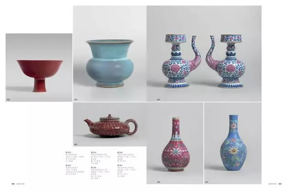 《中国艺术品经眼录——埃斯卡纳齐的回忆》书中收录的埃斯卡纳齐经手的明清红釉及蓝釉瓷器