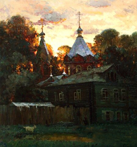 库金《古老的勒热夫》，现藏于境艺园俄罗斯油画画廊