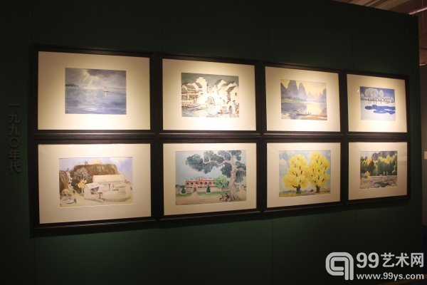 翰海2015春拍预展现场：古元水彩作品