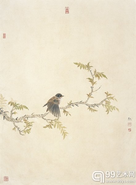 任欢---春消息 60cmx90cm 纸本设色 2013