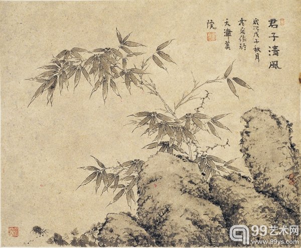霍岩--君子清风  90cmx60cm  纸本水墨 2008