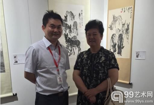 著名书法家林散之孙女林丽丹女士亲临南京海德预展现场并合影