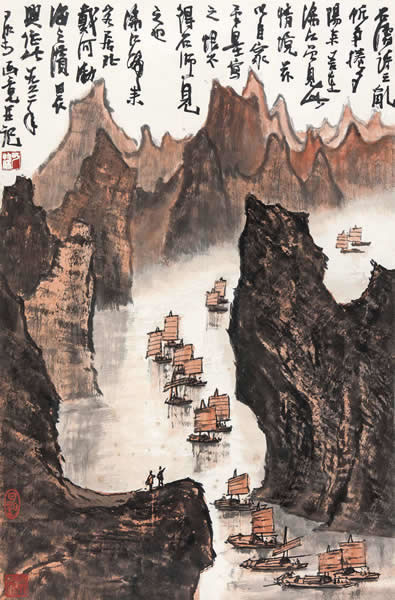 李可染 漓江 成交价：20,700,000