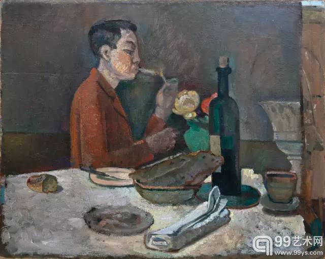 巴尔蒂斯，《Pierre Leyris肖像》，布面油画，1932-1933