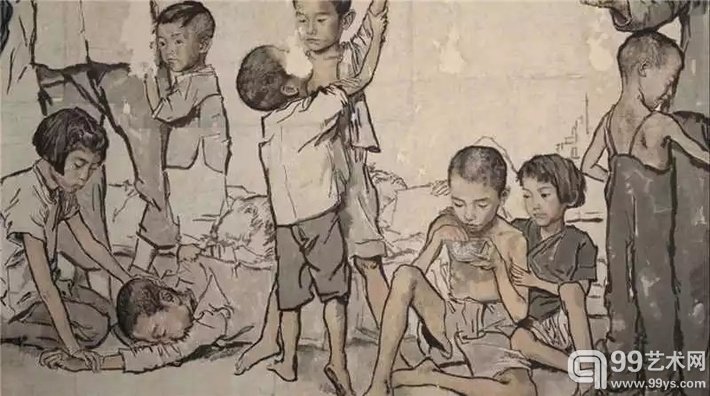 《流民图》，蒋兆和