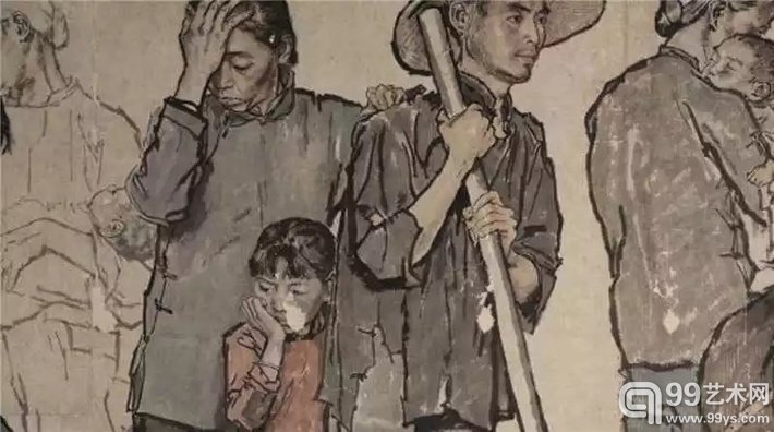 《流民图》，蒋兆和