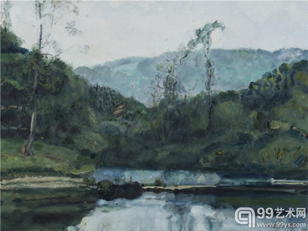 程丛林 青山系列 42x56cm 2009