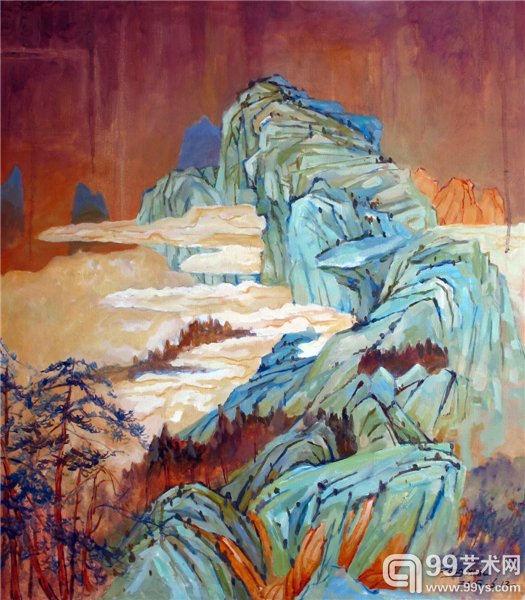 黄宗贤 回望宋山 70x80cm 布面油画 2015