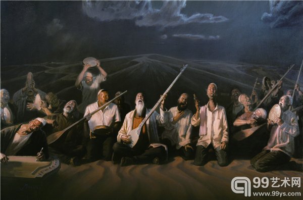 动地长歌木卡姆1号 马一平 2012 240×160cm 布面油画 