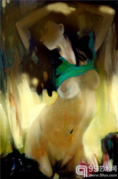 雷萨克 裸女 100x100cm 2013