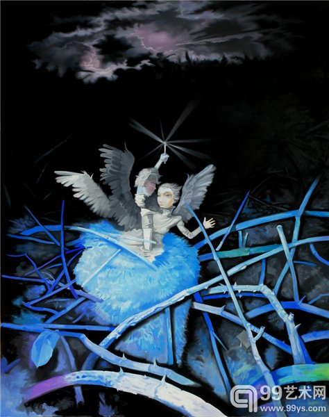 熊宇穿越时空的冥冥之光 150X120cm 2012 布上油画