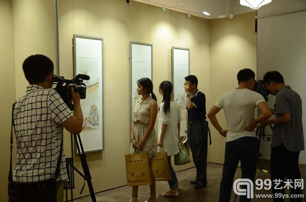 ·“清风雅集”庄小雷、董浩、马海方、演旭联展现场图