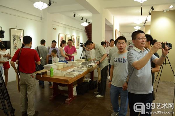 ·“清风雅集”庄小雷、董浩、马海方、演旭联展现场图